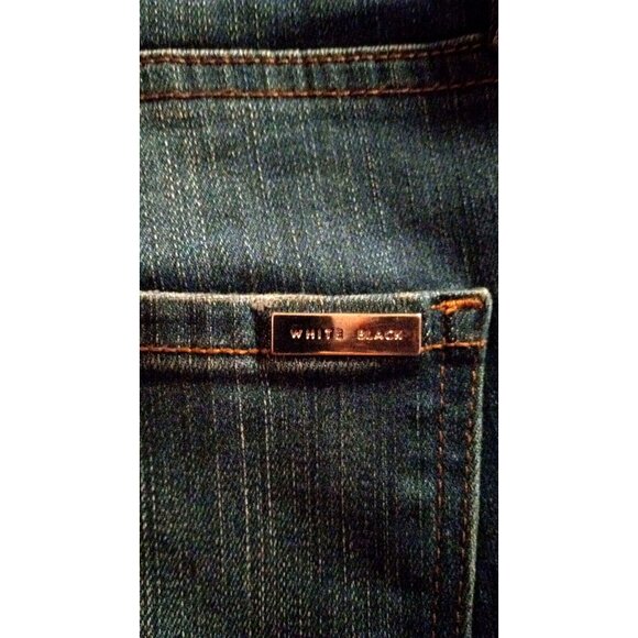 White House Black Market Jeans Women's Size 8 Med Blue Wash The Skinny High Rise - Picture 7 of 9